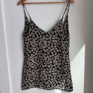 Brandy Melville Black and White Daisy Mini-Dress
